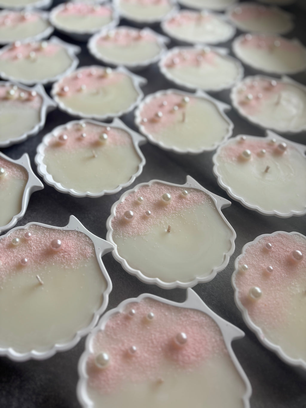 Perla Rosa – Conchiglia Svuota Tasche con Candela