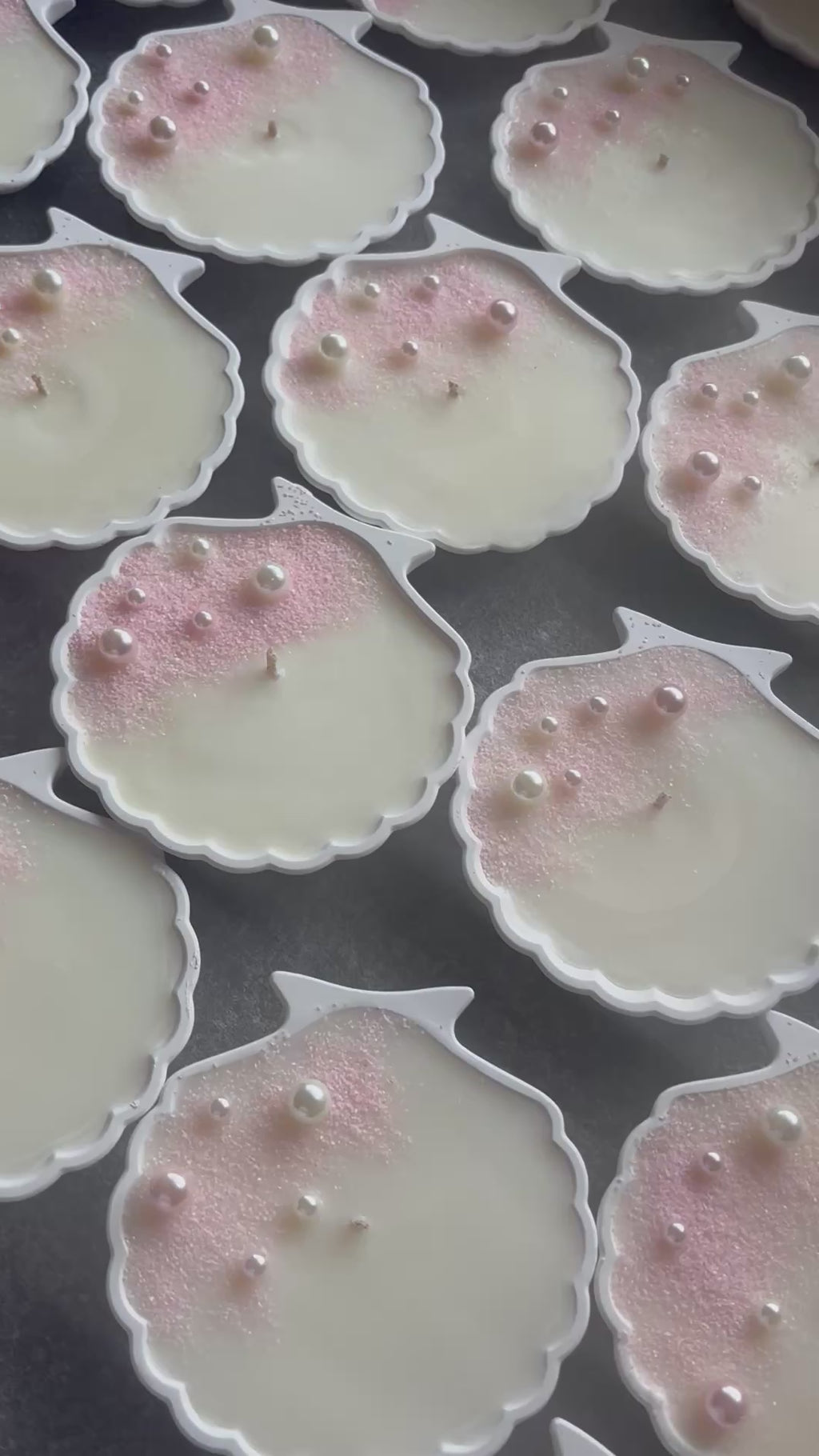 Perla Rosa – Conchiglia Svuota Tasche con Candela